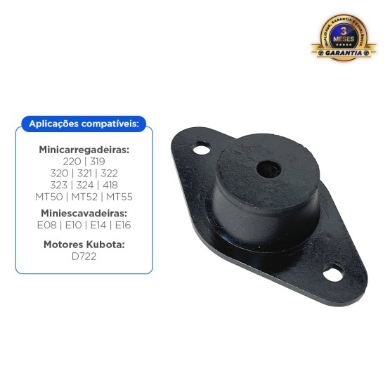 Coxim Do Motor Kubota D722 Aplicável Bobcat - 6653764