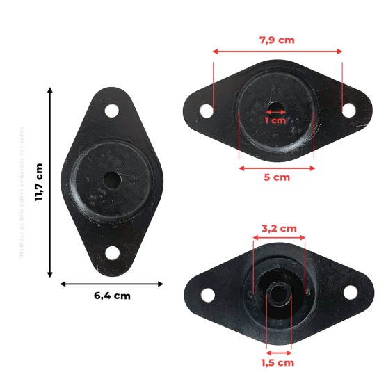 Coxim Do Motor Kubota D722 Aplicável Bobcat - 6653764
