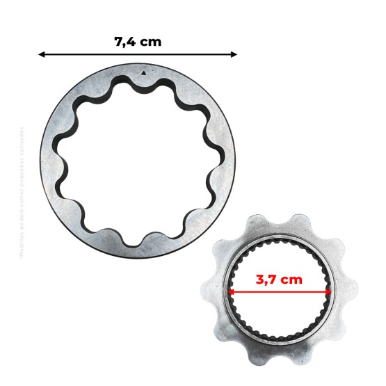 Bomba De Óleo Do Motor Kubota D1105 Aplicável Bobcat - 6657549