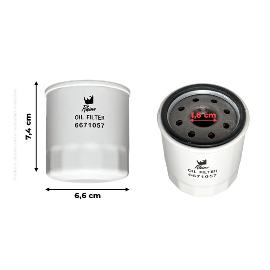 Filtro De Óleo Do Motor Aplicável Máquinas Bobcat - 6671057