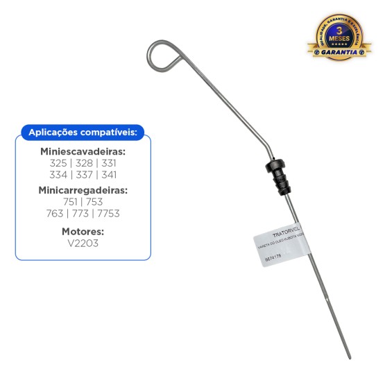 Vareta De Óleo Do Motor V2203 Aplicável Mini Escavadeiras Bobcat - 6674178