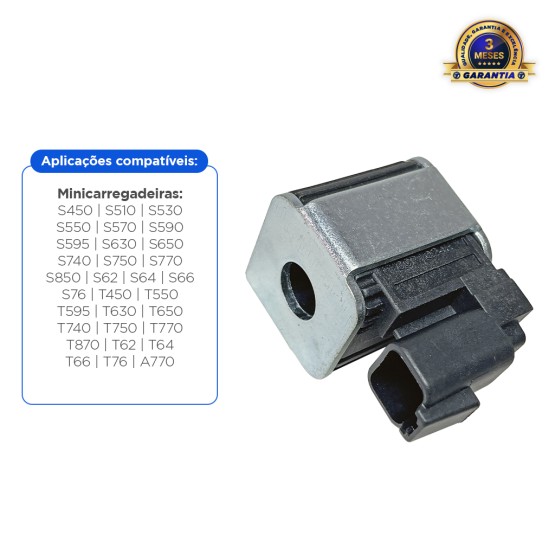 Bobina Elétrica Da Solenoide 12V Aplicável Minicarregadeiras Bobcat - 6698065