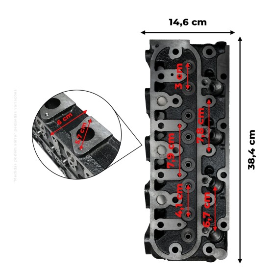Cabeçote Do Motor Aplicável Máquinas Bobcat - 6698621