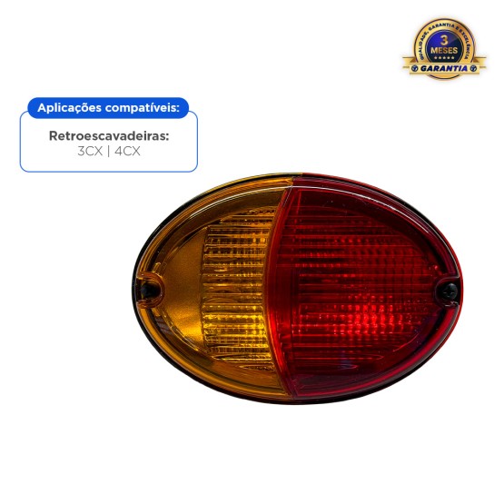 Lanterna Traseira Lado Esquerdo Aplicável Retroescavadeira JCB - 70050136 