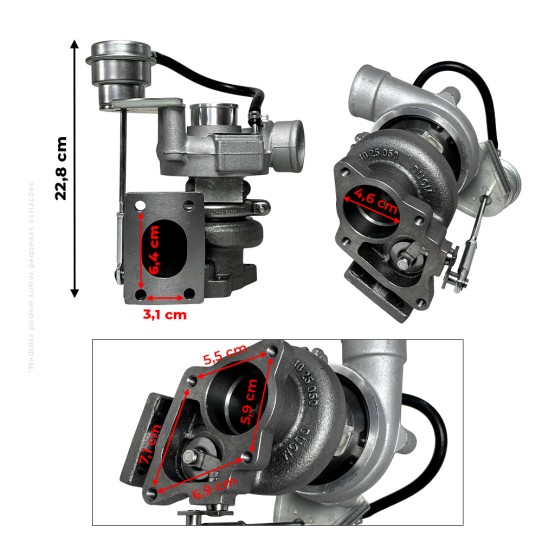 Turbina do Motor Kubota V3307T Aplicável Minicarregadeiras Bobcat - 7008469