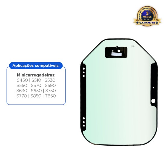 Vidro Porta Para-brisa Aplicável Minicarregadeiras Bobcat - 7120401