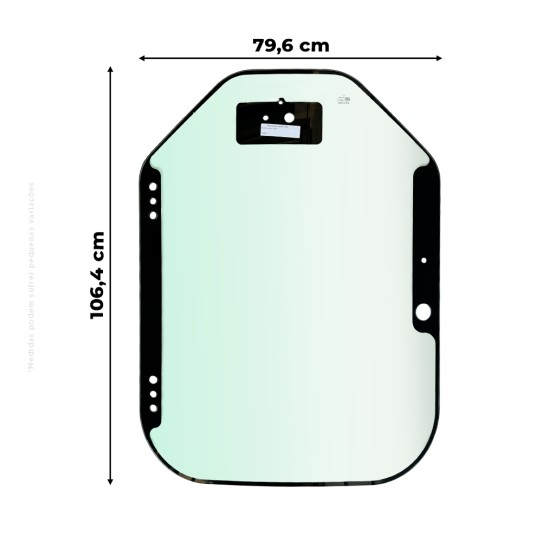 Vidro Porta Para-brisa Aplicável Minicarregadeiras Bobcat - 7120401