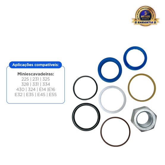 Reparo Do Cilindro Levante Aplicável Minicarregadeira e Mini Escavadeira Bobcat - 7135557