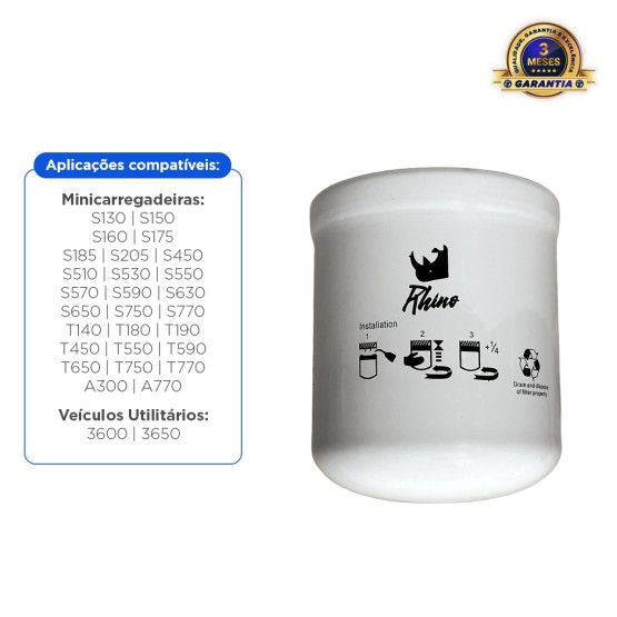 Filtro De Hidráulico Aplicável Bobcat Minicarregadeiras - 7319444