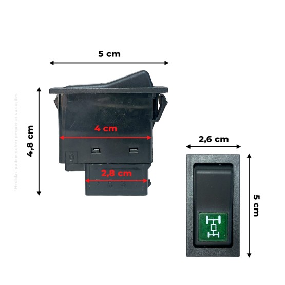 Interruptor Elétrico Aplicável Trator New Holland - 82012288