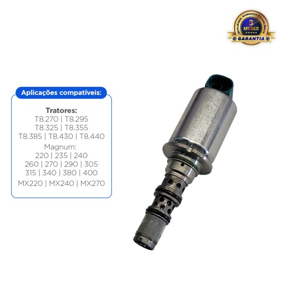 Válvula Solenoide Elétrica Aplicável Tratores New Holland - 84173878