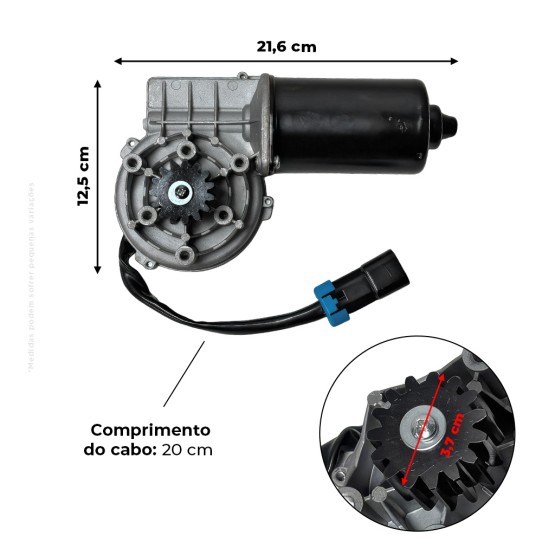 Motor Elétrico de Ajuste do Contrabatedor Aplicável Colheitadeiras Case - 84350623