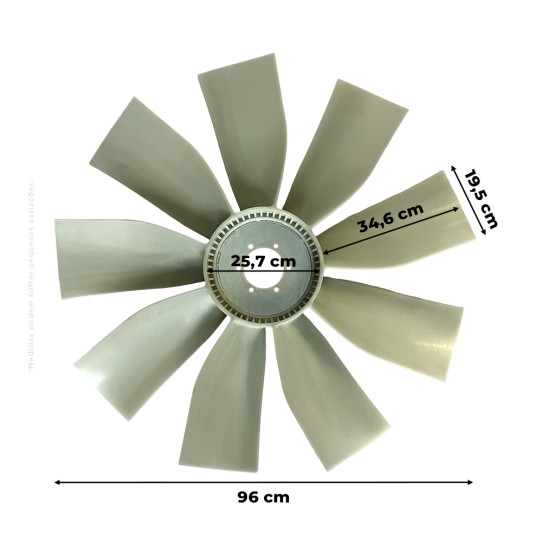 Hélice Ventilador Do Radiador Motor Aplicável Colheitadeira Case - 84457703 