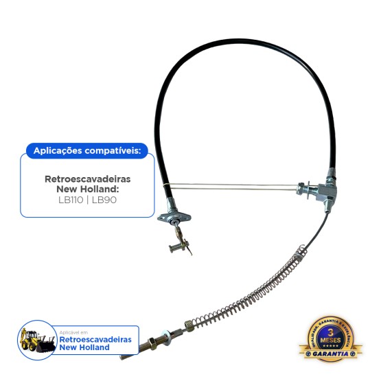 Cabo Freio De Mão Aplicável Retroescavadeira New Holland - 85804646