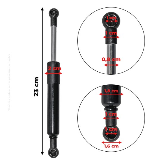 Amortecedor de Porta Aplicável New Holland - 87310727