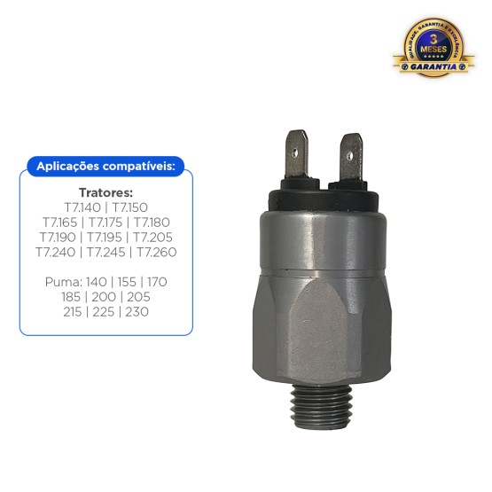 Interruptor Elétrico Aplicável Trator New Holland - 87384755