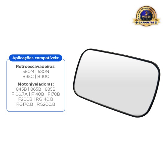 Retrovisor Interno Aplicável Retroescavadeira Case - 87406924