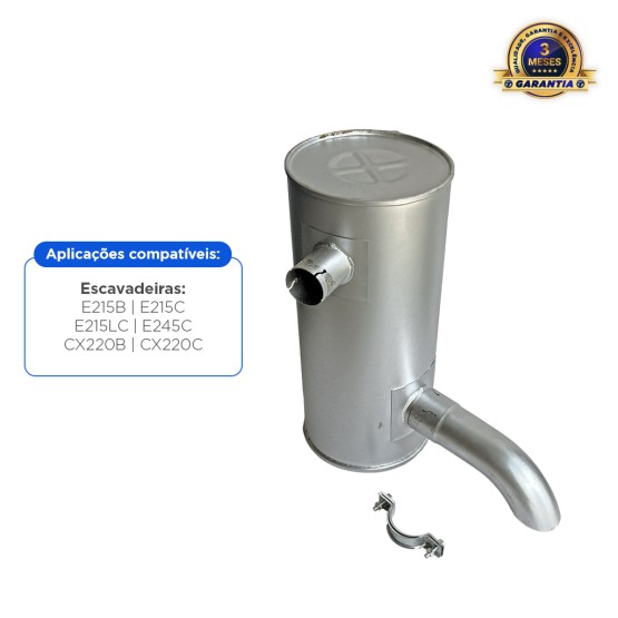 Silencioso Aplicável Escavadeira New Holland e Case - 87534195