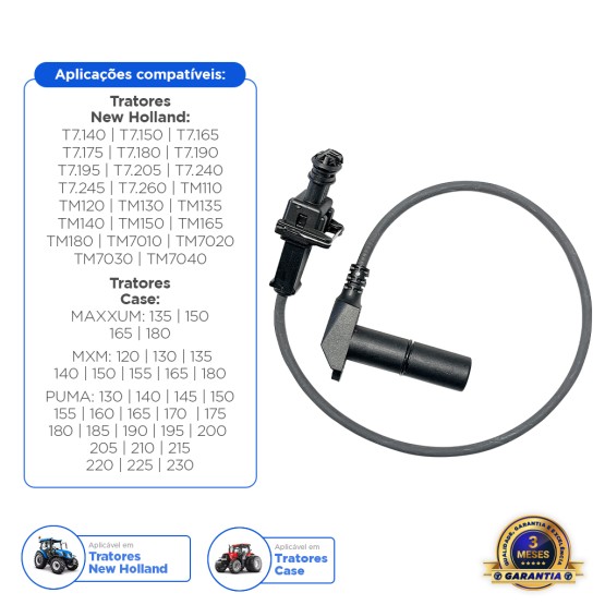 Sensor Rotação Aplicável Tratores Case - 87564761