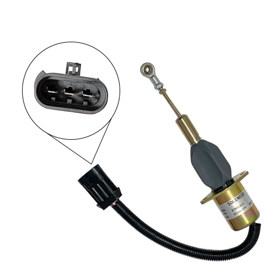 Solenoide De Parada 12v Aplicável Colheitadeira TC 59 New Holland - 87801213