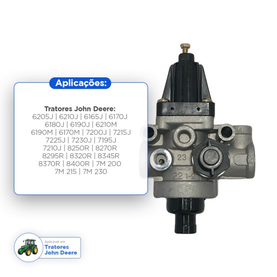 Válvula Reguladora Pressão Aplicável Tratores John Deere - Al156404