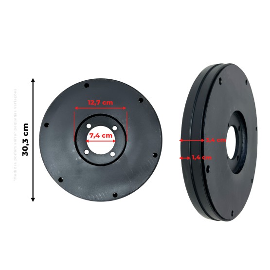 Amortecedor Torção Eixo Cardan Aplicável Trator John Deere AL174123