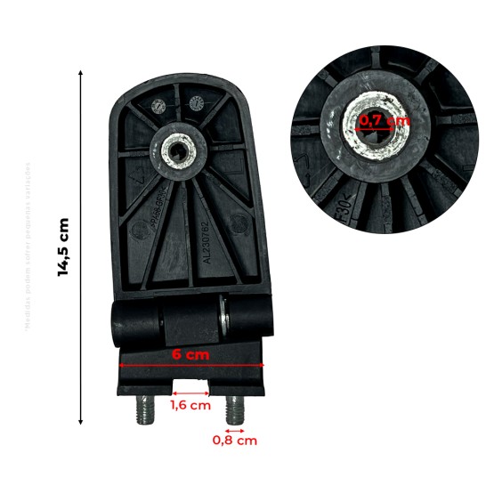 Dobradiça Superior Da Porta Esquerda Aplicável Trator John Deere - AL179829