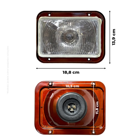 Farol Dianteiro Lado Esquerdo Aplicável Trator John Deere - AL203171