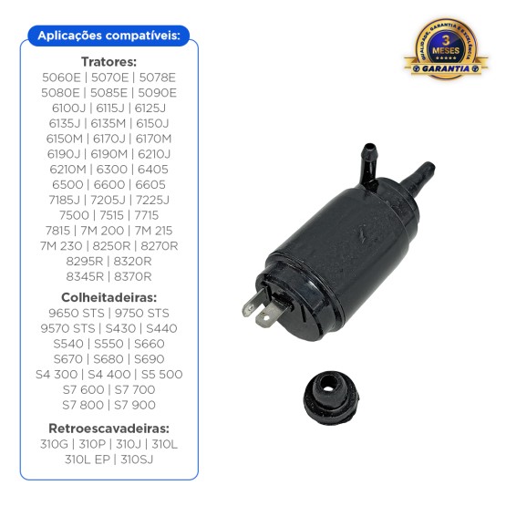 Bomba Elétrica Do Reservatório Parabrisa Aplicável John Deere - AL79013