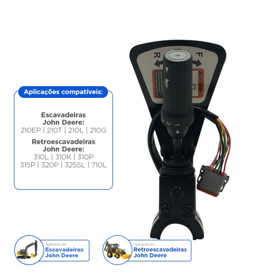 Chave Seletora De Marcha Aplicável Retroescavadeira John Deere - AT437593