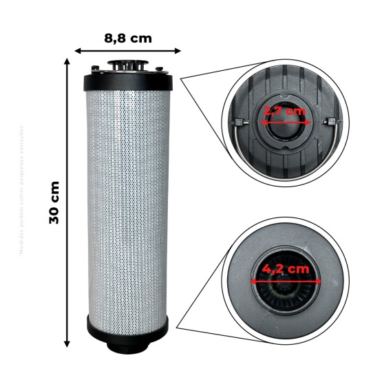 Filtro Hidráulico Aplicável Colheitadeira John Deere - AXE43820