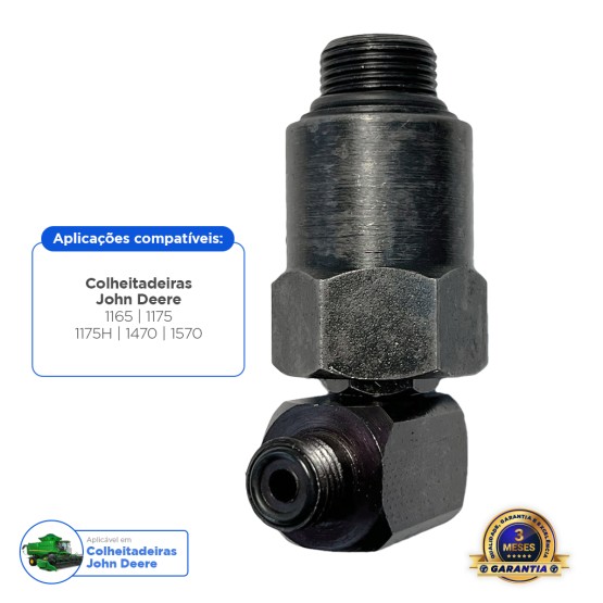 Conexão Rotativa Ângulo Aplicável John Deere - Dq61633