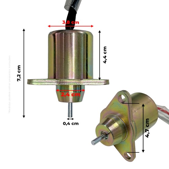 Solenoide De Parada 12v Motor Yanmar - 119653-77950