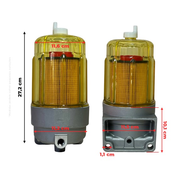 Filtro De Combustível Aplicável Escavadeiras New Holland / Case - KHH18220