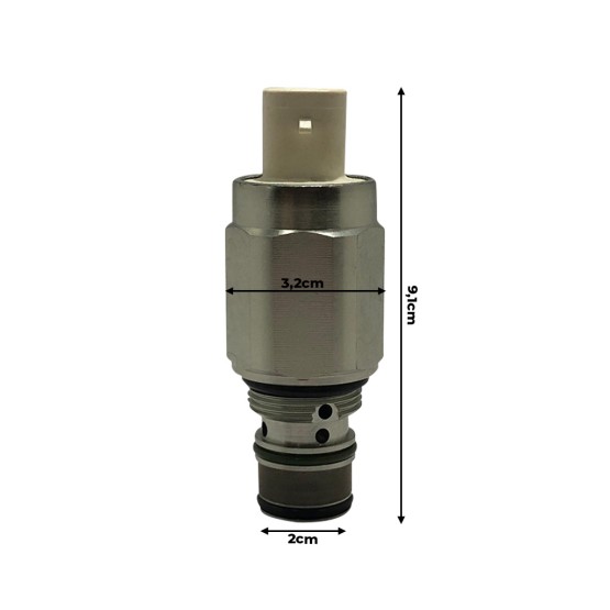 Válvula Solenoide Hidráulica Aplicável Trator John Deere - RE183407
