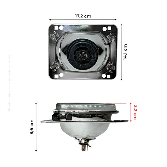 Farol Dianteiro 12v Aplicável Trator John Deere - RE269110