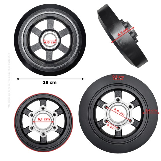 Amortecedor de Torção Aplicável Colheitadeiras John Deere - RE500917