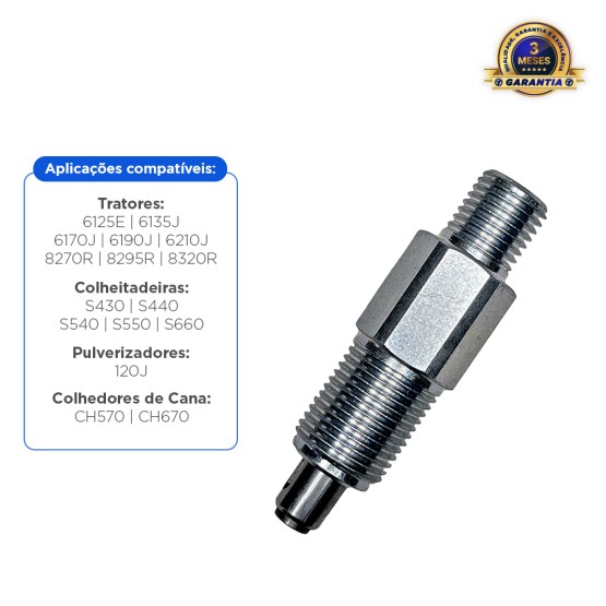 Válvula de Alivio de Pressão Aplicável John Deere - Re515636