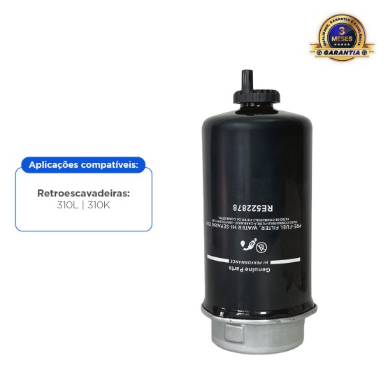 Filtro De Combustível Aplicável Retroescavadeira John Deere - RE522878 