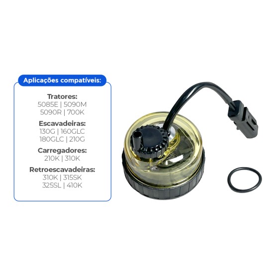 Copo Do Filtro De Combustível Aplicável John Deere - RE545631