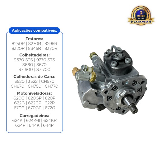 Bomba injetora De Combustível Aplicável Máquinas John Deere - RE571640