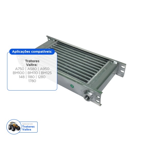 Radiador De Óleo Aplicável Tratores Valtra - 32590900