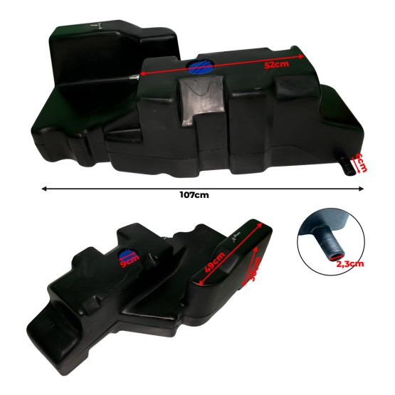 Tanque Combustível Lado Direito Aplicável Trator Massey Ferguson - 073476