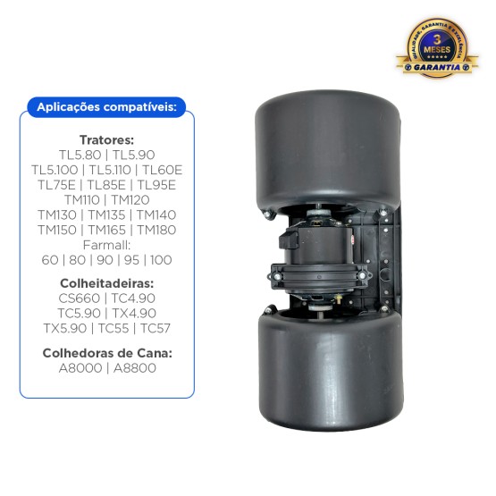 Motor do Ventilador De Ar 12v Aplicável Case New Holland