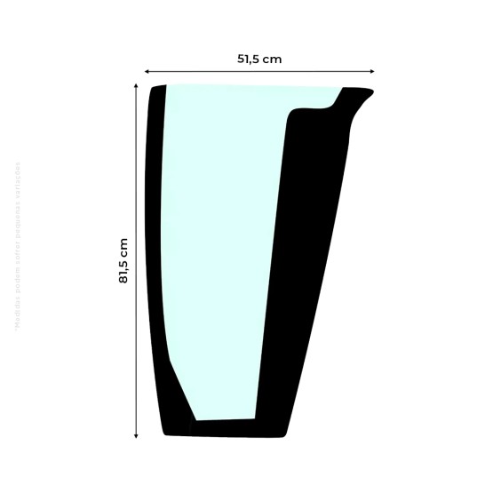 Vidro Para-Brisa Frontal Inferior  Direito Aplicável Retroescavadeiras Case - 448609A1