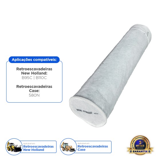 Filtro De Ar Interno Aplicável Retroescavadeira New Holland e Case- 47362227