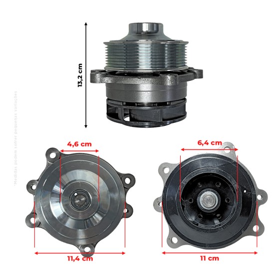 Bomba D'água Aplicável Tratores New Holland Case - 504361543