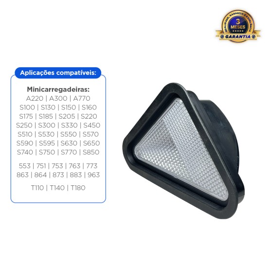 Farol Dianteiro Triangular Aplicável Minicarregadeiras Bobcat - 6674400