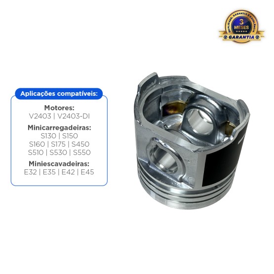 Pistão Sem Anéis Do Motor Kubota V2403 Aplicável Bobcat - 6698104