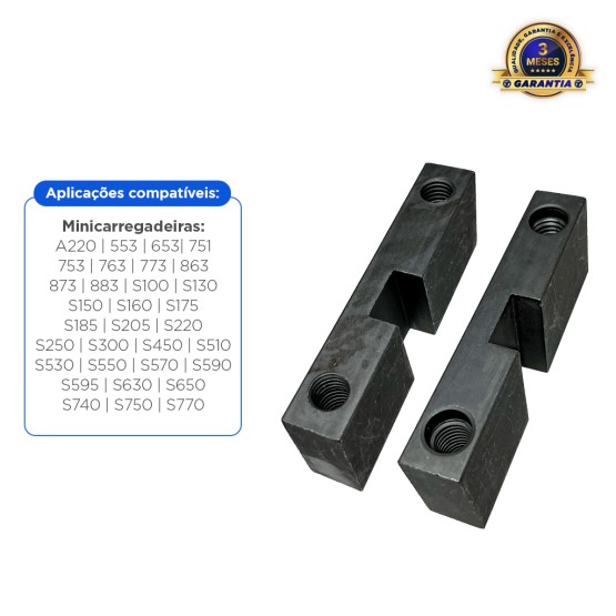 Kit Batente Do Solenoide De Freio Lado Esquerdo e Direito Aplicável Bobcat Minicarregadeira - 6719057